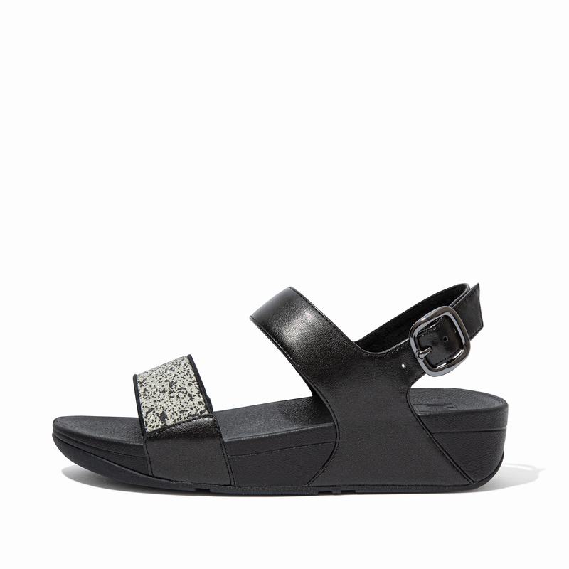 FitFlop Lulu Faux Leder Schwarz - FitFlop Backstrap Sandalen Damen Schweiz [JBKQ-35198]